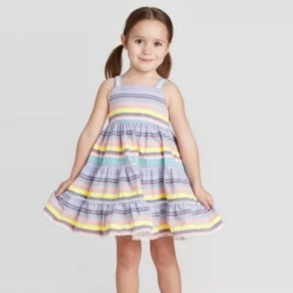 NWT 5T striped tank dress - Picture 2 of 3